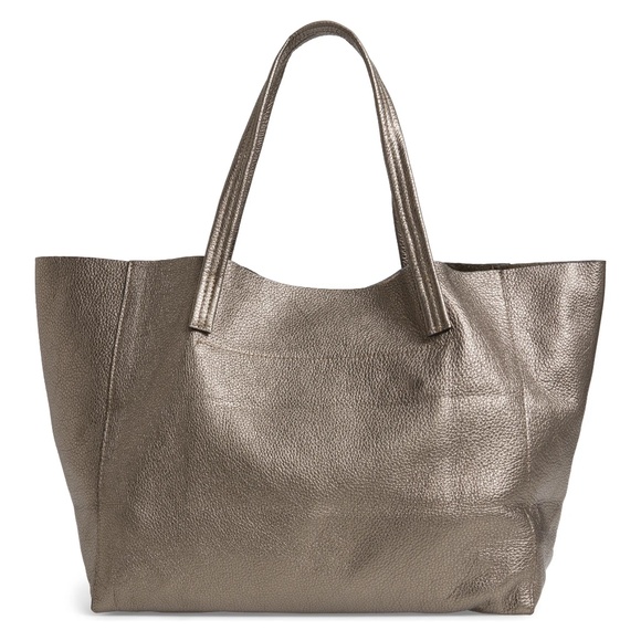 Kurt Geiger London Violet Large Leather Tote - Gunmetal - Picture 2 of 6